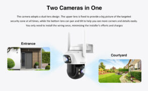 VSTARCAM smart κάμερα C622DR, dual lens, 2MP, WiFi, SD, PTZ, IP66 8
