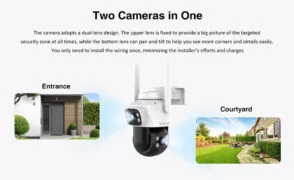 VSTARCAM smart κάμερα C622DR, dual lens, 2MP, WiFi, SD, PTZ, IP66 8