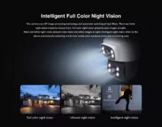 VSTARCAM smart κάμερα C622DR, dual lens, 2MP, WiFi, SD, PTZ, IP66 9