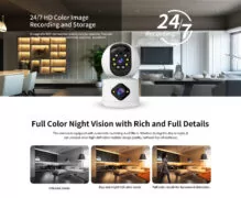 VSTARCAM smart κάμερα C992DR, 3MP, dual lens, WiFi, PTZ, SD 10
