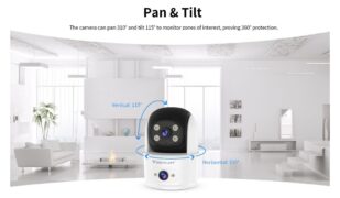 VSTARCAM smart κάμερα C996DR, 2MP, dual lens, WiFi, PTZ, SD 6