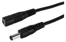 POWERTECH καλώδιο προέκτασης τροφοδοσίας CAB-H201, 5.5x2.5mm, 3m, μαύρο