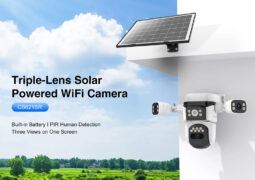 VSTARCAM smart ηλιακή κάμερα CB621SR, triple lens, 2MP, WiFi, SD, PTZ, IP66 2