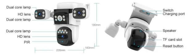 VSTARCAM smart ηλιακή κάμερα CB621SR, triple lens, 2MP, WiFi, SD, PTZ, IP66 20 VSTARCAM smart ηλιακή κάμερα CB621SR, triple lens, 2MP, WiFi, SD, PTZ, IP66 5