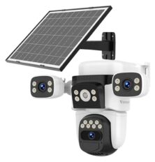 VSTARCAM smart ηλιακή κάμερα CB621SR, triple lens, 2MP, WiFi, SD, PTZ, IP66