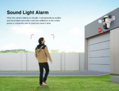 VSTARCAM smart ηλιακή κάμερα CB621SR, triple lens, 2MP, WiFi, SD, PTZ, IP66 13