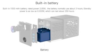 VSTARCAM smart mini κάμερα CB71, 3MP, 1500mAh, WiFi & αυτόνομη καταγραφή 4