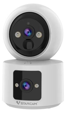 VSTARCAM smart κάμερα CB90DR, 2MP, dual lens, WiFi, PTZ, SD, 5200mAh backup battery