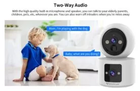 VSTARCAM smart κάμερα CB90DR, 2MP, dual lens, WiFi, PTZ, SD, 5200mAh backup battery 9
