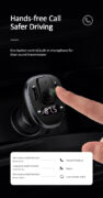 USAMS FM transmitter με οθόνη US-CC115, 2x USB, SD card, 3.4A, μαύρο 6