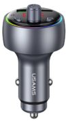 USAMS FM transmitter & φορτιστής CC328, USB/USB-C, 30W, Bluetooth, μαύρο 1 USAMS FM transmitter & φορτιστής CC328, USB/USB-C, 30W, Bluetooth, μαύρο