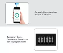 SECUKEY πληκτρολόγιο πρόσβασης CH1-WIFI-EM με κωδικό & κάρτα, Wi-Fi 4