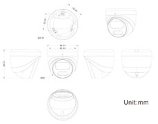 LONGSE IP κάμερα CMSB-2FCV2RC-28PMTF με μικρόφωνο, 2MP, 2.8mm, αδιάβροχη IP67, PoE 3