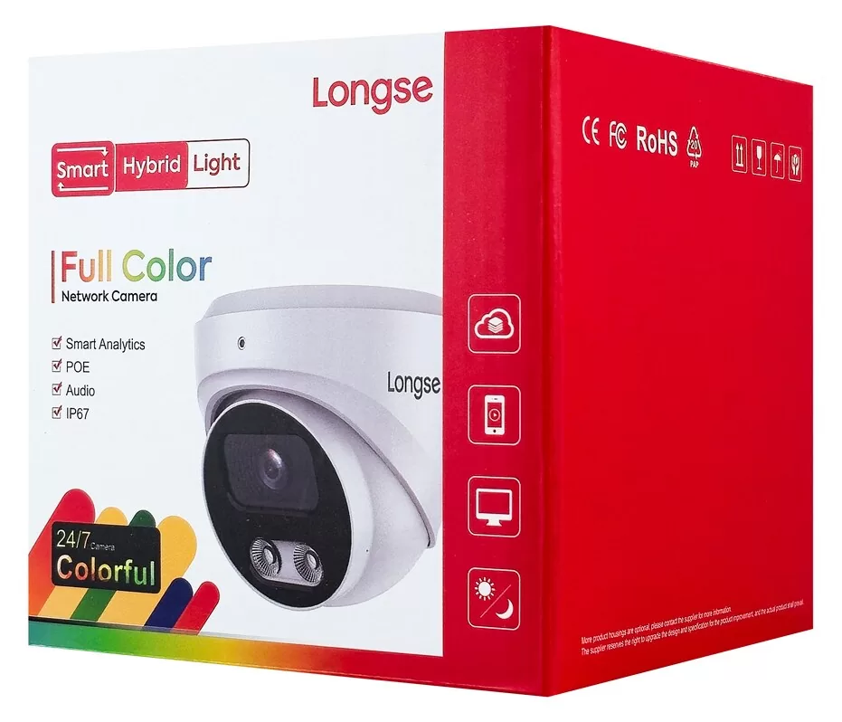 LONGSE IP κάμερα CMSB-2FCV2RC-28PMTF με μικρόφωνο, 2MP, 2.8mm, αδιάβροχη IP67, PoE 6 LONGSE IP κάμερα CMSB-2FCV2RC-28PMTF με μικρόφωνο, 2MP, 2.8mm, αδιάβροχη IP67, PoE - Image 4