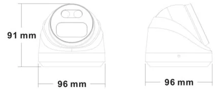 LONGSE IP κάμερα CMSBFG400WH, 4MP, 2.8mm, αδιάβροχη IP67, PoE 3