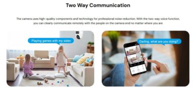 VSTARCAM smart κάμερα CS2DR, 3MP, dual lens, WiFi, PTZ, SD 3