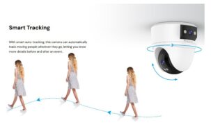 VSTARCAM smart κάμερα CS2DR, 3MP, dual lens, WiFi, PTZ, SD 12