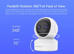VSTARCAM smart κάμερα CS49D, 3MP, dual lens, WiFi, PTZ, SD 15