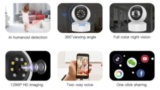VSTARCAM smart IP κάμερα CS49L, 3MP, WiFi, PTZ 2