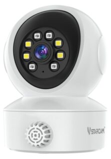 VSTARCAM smart κάμερα CS49LM με ανιχνευτή καπνού/αερίου, 3MP, WiFi, PTZ, SD