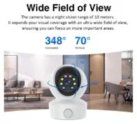 VSTARCAM smart κάμερα CS49LM με ανιχνευτή καπνού/αερίου, 3MP, WiFi, PTZ, SD 5