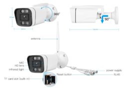 VSTARCAM smart IP κάμερα CS58, IP66, 3MP, WiFi, ανίχνευση καπνού 5