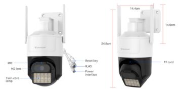 VSTARCAM smart κάμερα CS610Q, 4K/8MP, WiFi, PTZ, SD, IP66 5