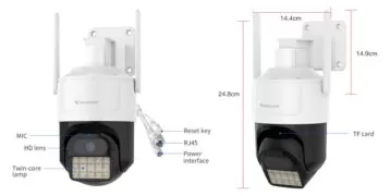 VSTARCAM smart κάμερα CS610Q, 4K/8MP, WiFi, PTZ, SD, IP66 5