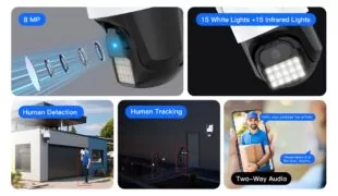 VSTARCAM smart κάμερα CS610Q, 4K/8MP, WiFi, PTZ, SD, IP66 7
