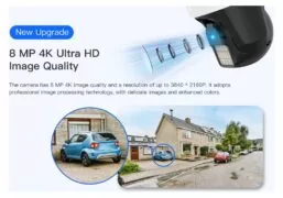 VSTARCAM smart κάμερα CS610Q, 4K/8MP, WiFi, PTZ, SD, IP66 8