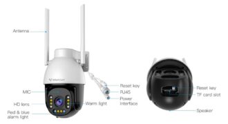 VSTARCAM smart κάμερα CS611Q-X5, 4MP, WiFi, PTZ, 5x zoom, SD, IP66 11