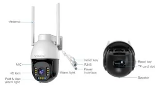 VSTARCAM smart κάμερα CS611Q-X5, 4MP, WiFi, PTZ, 5x zoom, SD, IP66 11