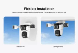 VSTARCAM smart κάμερα CS621FR, four-lens, 2MP, WiFi, SD, PTZ, IP66 4