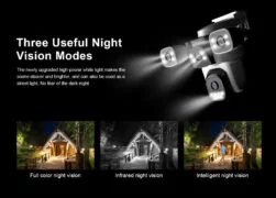 VSTARCAM smart κάμερα CS621FR, four-lens, 2MP, WiFi, SD, PTZ, IP66 8