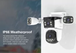 VSTARCAM smart κάμερα CS621FR, four-lens, 2MP, WiFi, SD, PTZ, IP66 12