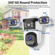 VSTARCAM smart κάμερα CS621SR, triple lens, 2MP, WiFi, SD, PTZ, IP66 3