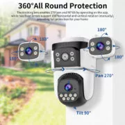 VSTARCAM smart κάμερα CS621SR, triple lens, 2MP, WiFi, SD, PTZ, IP66 3