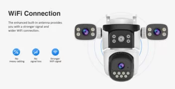 VSTARCAM smart κάμερα CS621SR, triple lens, 2MP, WiFi, SD, PTZ, IP66 8