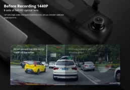 DDPAI καθρέφτης με σετ smart καμερών αυτοκινήτου E3, 9.35" οθόνη, 1440p/1080p 3