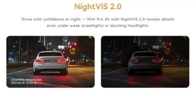 DDPAI smart κάμερα αυτοκινήτου MINI Pro 2K, WiFi 6