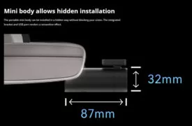 DDPAI smart κάμερα αυτοκινήτου MINI Pro, 1296p, WiFi 7