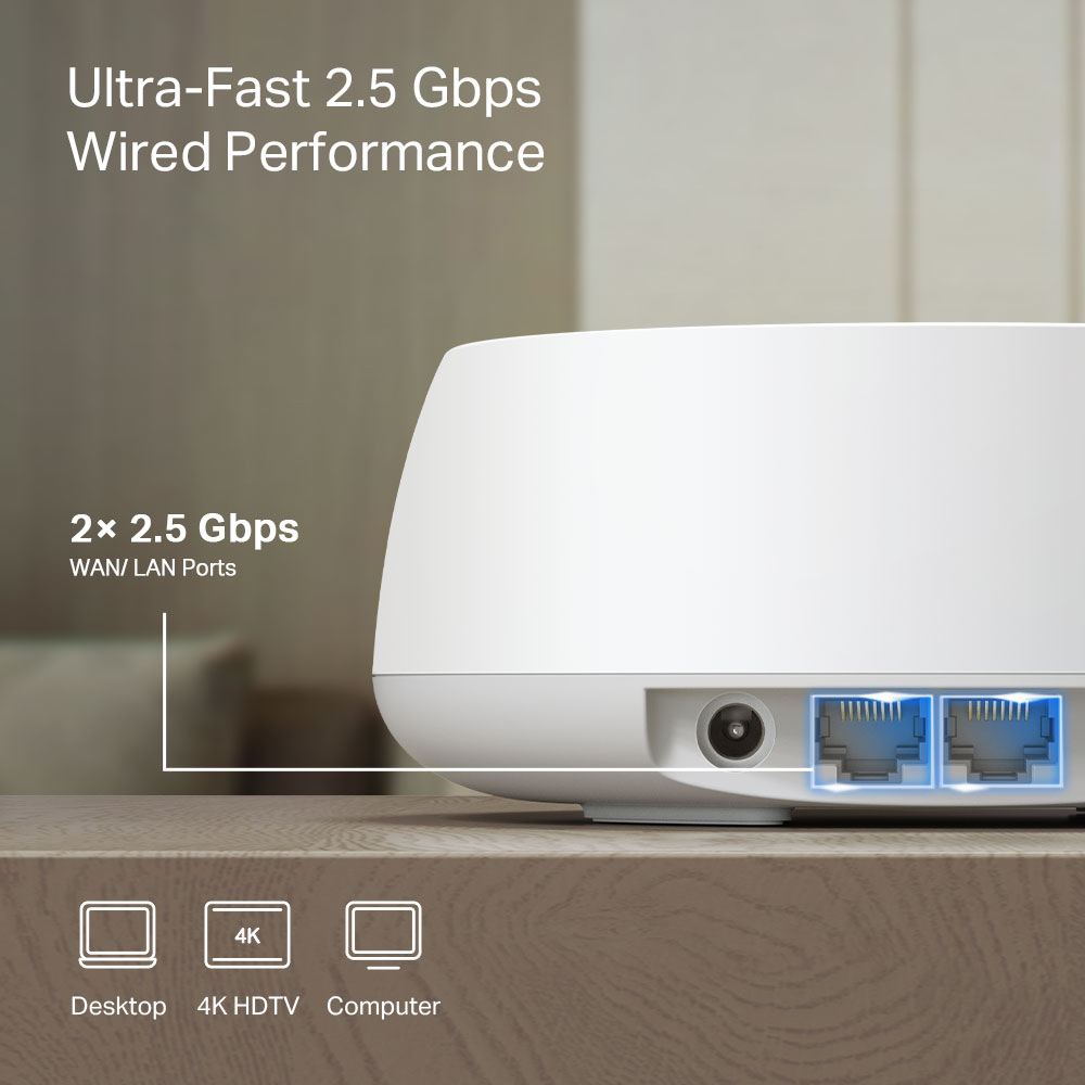 TP-LINK Home Mesh WiFi 7 System Deco BE25, 3600Mbps ΒΕ3600, V1.0 7 TP-LINK Home Mesh WiFi 7 System Deco BE25, 3600Mbps ΒΕ3600, V1.0 - Image 5