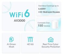 TP-LINK Home Mesh WiFi 6 System Deco X50, 3000Mbps AX3000, V1.0, 3τμχ 12 TP-LINK Home Mesh WiFi 6 System Deco X50, 3000Mbps AX3000, V1.0, 3τμχ 3