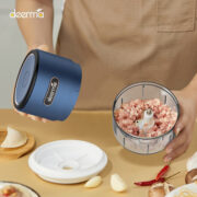 DEERMA πολυκόπτης JS100, επαναφορτιζόμενος , 150ml, 40W, 3 λεπίδες, μπλε 8 DEERMA πολυκόπτης JS100, επαναφορτιζόμενος , 150ml, 40W, 3 λεπίδες, μπλε 2