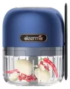 DEERMA πολυκόπτης JS100, επαναφορτιζόμενος , 150ml, 40W, 3 λεπίδες, μπλε
