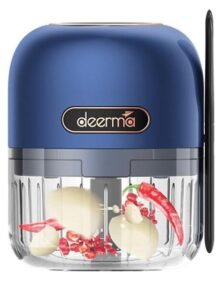 DEERMA πολυκόπτης JS100, επαναφορτιζόμενος , 150ml, 40W, 3 λεπίδες, μπλε