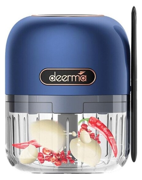 DEERMA πολυκόπτης JS100, επαναφορτιζόμενος , 150ml, 40W, 3 λεπίδες, μπλε 3 DEERMA πολυκόπτης JS100, επαναφορτιζόμενος , 150ml, 40W, 3 λεπίδες, μπλε