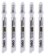 DELI σετ λάμες σέγας DH-QJT012-E4 για μέταλλο, T118B, 5τμχ 1