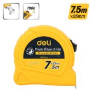 DELI μετροταινία DL270725L με κλείδωμα & clip ζώνης, 7.5m x 25mm 7 DELI μετροταινία DL270725L με κλείδωμα & clip ζώνης, 7.5m x 25mm 3