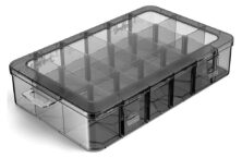 DELI ταμπακιέρα DL432306, 18 θέσεων, 27.5x19x4.4cm, πλαστική, μαύρη